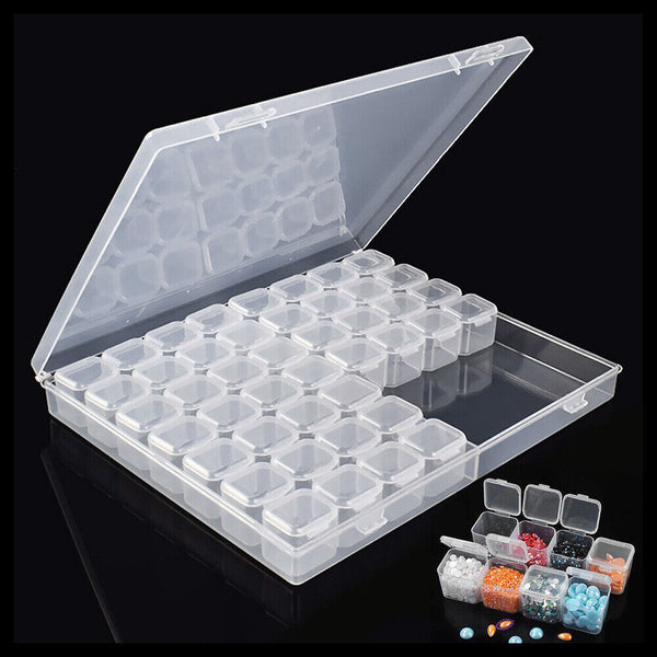 56Grids Storage Box Plastic Jewelry Organizer Case Container Bead Craft Portable