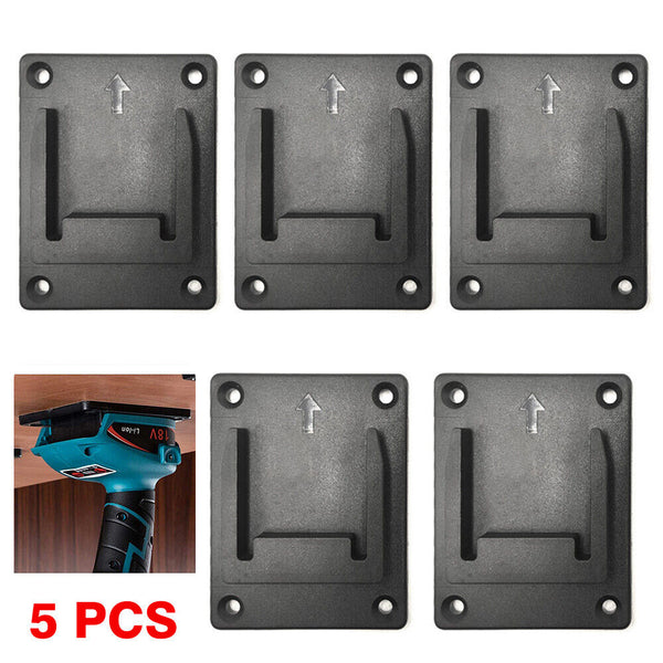 5x Slots Tool Holder For Bosch/Makita Bracket 18V Lithium Battery Machine Rack