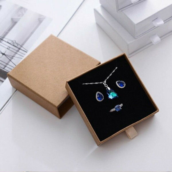 1-10PCS Jewellery Gift Boxes Necklace Ring Bracelet Bangle Earring Cardboard Box