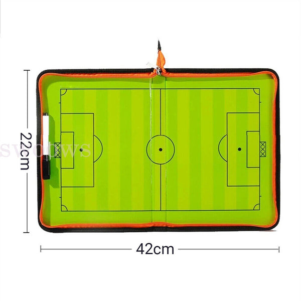 Portable zipper Soccer Football Tactical Board Guidance Training Aid Coaching