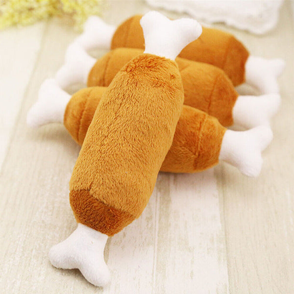 Pet Dog Toy Puppy Chew Toy Squeaker Squeaky Soft Sound Teeth Plush Play AU