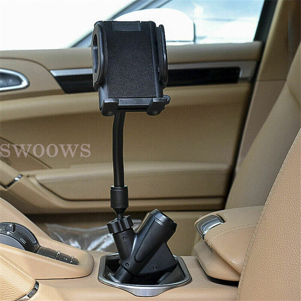 New Car Cigarette Lighter Socket Dual USB Charger Phone Mount Holder