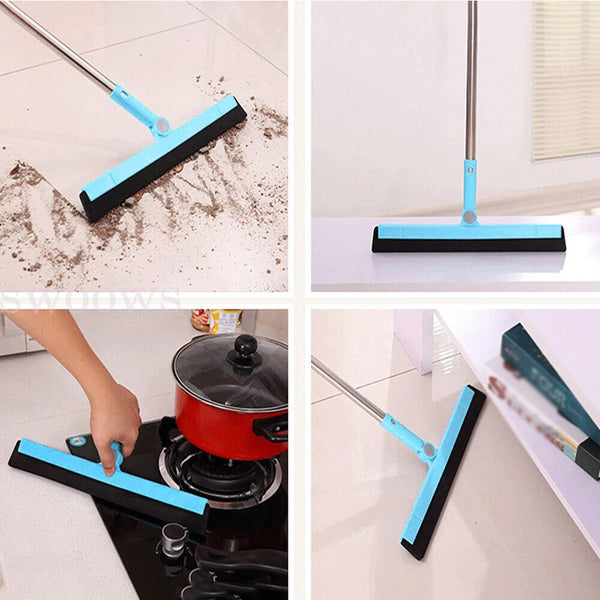 1/2pcs Floor Squeegee Wiper Broom Floor Tile Bathroom/Kitchen Clean Long Handle