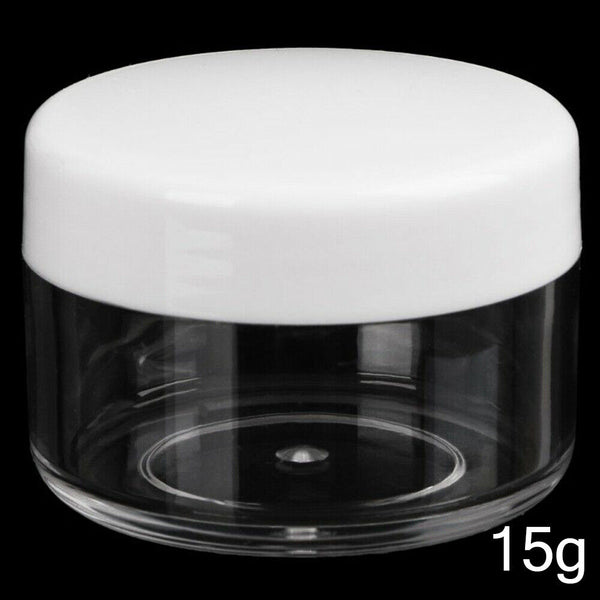 3/5g Plastic Cosmetic Containers Face Cream Lip Balm Sample Jars Pots