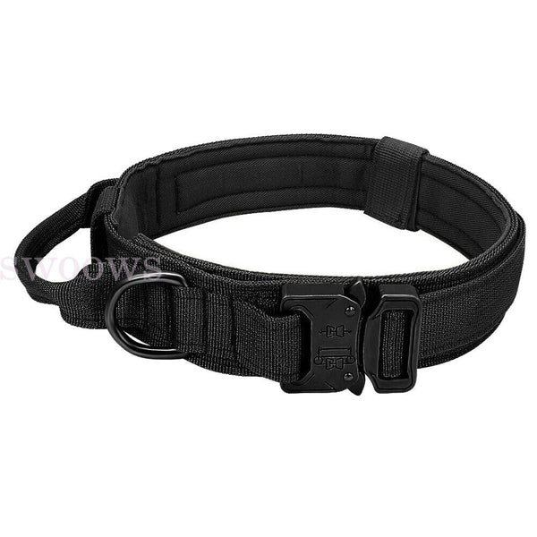 Tactical Dog Collar Military Heavy Duty Pet Collar With Metal Buckle Adjustable