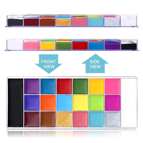 20 Colours Professional Face Painting Kit for Kids Adults Face Body Paint Set