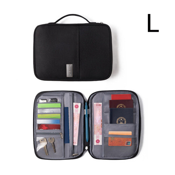 Waterproof Passport Holder Travel Document Wallet RFID Bag Family Case Organizer