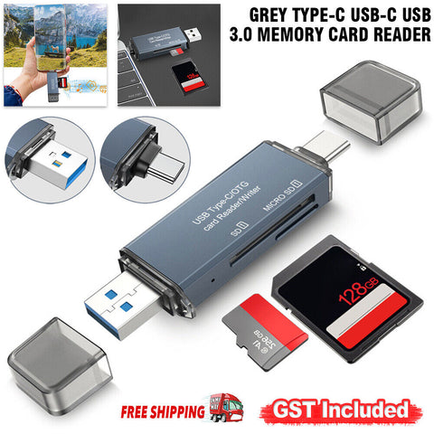 Type-C USB-C USB 3.0 Memory Card Reader Micro SD/SD OTG For PC Macbook Tablet AU