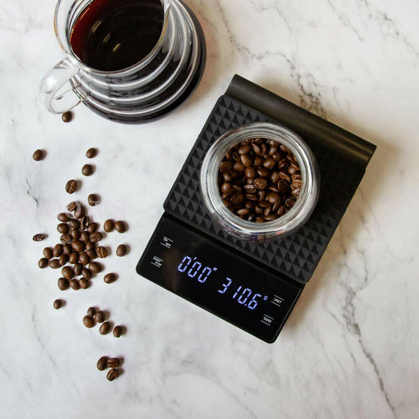 Accurate Electric Kitchen Scale Coffee Scale with Timer High-precision 3kg/0.1g