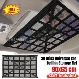 Universal Mesh Storage Bag Car Roof Ceiling Cargo Net Pouch Pockets For SUV Van