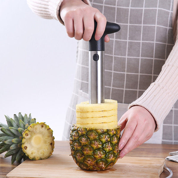 Stainless Steel Easy Kitchen Tool Fruit Pineapple Corer Slicer Cutter Peeler