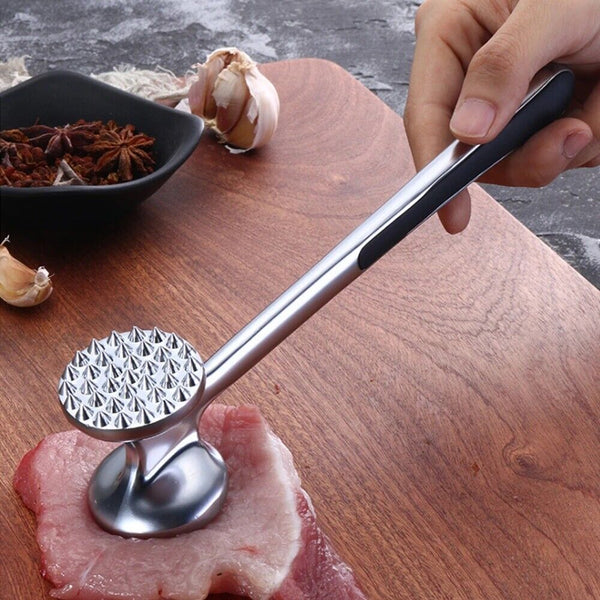 Double Sides Meat Tenderizer Tool Meat Tenderizer Tool Hammer Stainless Steel AU