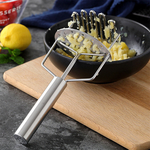 Potatoe Fruit Kitchen Potato Masher Vegetable Press Crusher Stainless Steel Tool