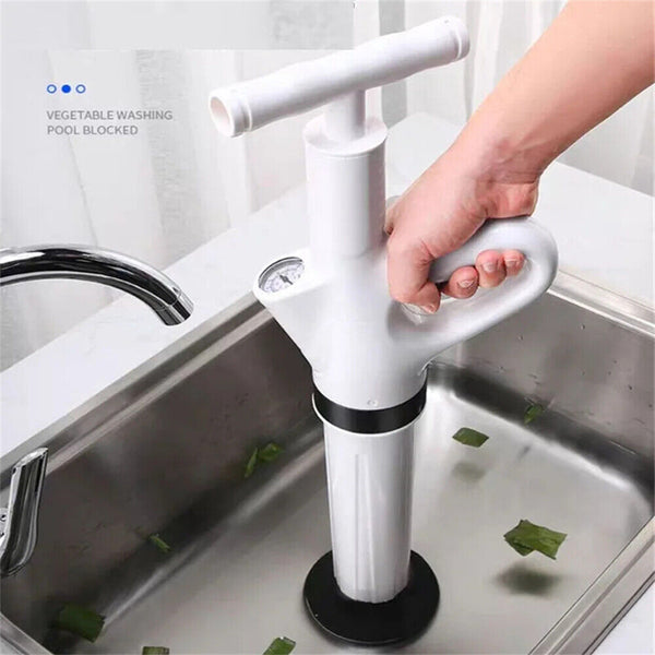 Toilet Plunger Air High Pressure Drain Blaster Manual Pump Sink Pipe Cleaner AU