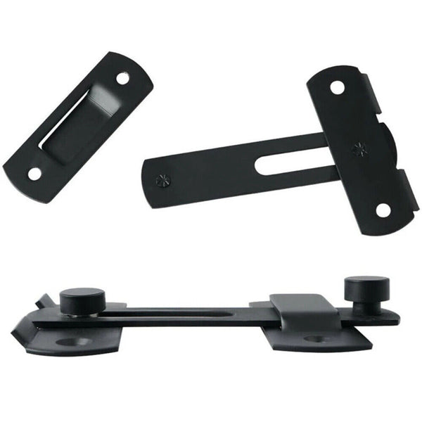 Stainless Steel Gate Latches Flip Latch Bolt Latch Lock for Safety Door Black AU