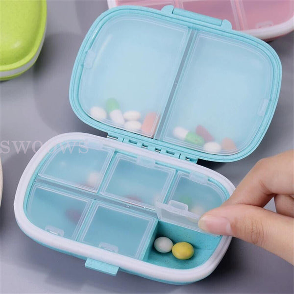 Pill Box Medicine Organizer Dispenser Box Case Travel Tablet Container Holder