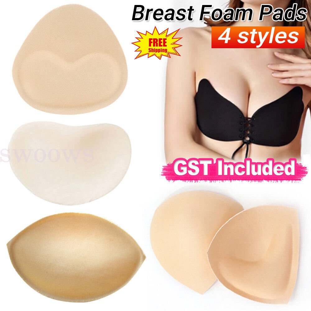 Removable Bra Bikini Breast Foam Push Up Pads Insert Enhancer Triangle  Swimsuit
