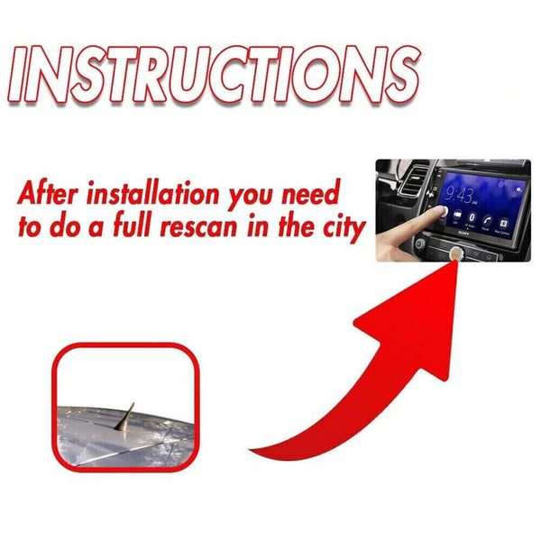 Antenna / Aerial Stubby Bee Sting for Ford Ranger NEW 2023+ Wildtrak Black 5CM