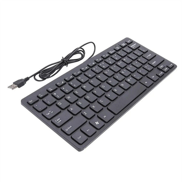 Super Slim Mini Wired Keyboard K1000 USB Multimedia Waterproof Keypad Universal