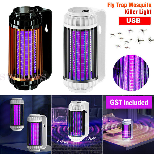 Fly Trap Electric Mosquito Killer Light Bug Zapper Insect LED Lamps Pest Catcher