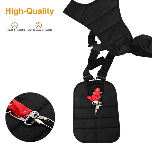 Double Shoulder Strap Harness For Brushcutter Whipper Snipper Trimmers Universal