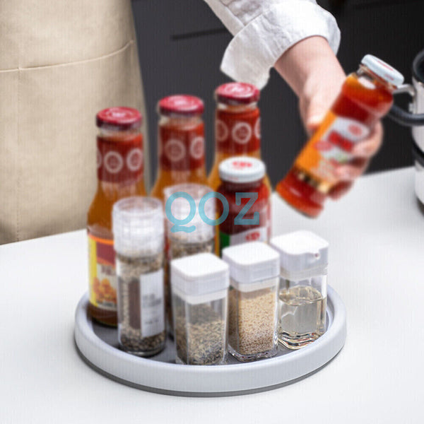 1/2* 25/30cm Non-Skid Turntable Pantry Tray FORLazy Susan Storage Organizer Rack