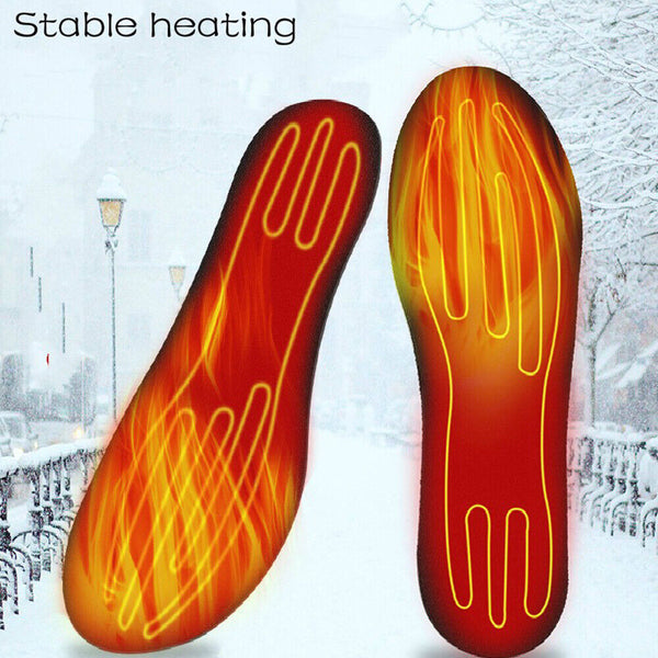 Feet Heater Foot Winter Warmer Pads Warm Socks USB Electric Heated Shoe Insoles