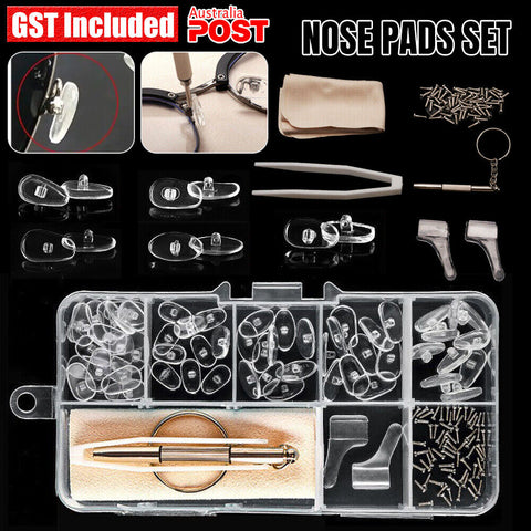 35 Pairs Silicone Glasses Nose Pads Set Eye Glasses Repair Kit Anti-Slip