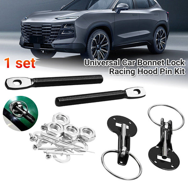 Universal Car Bonnet Lock Racing Hood Pin Kit Bonnet Pin Lock Locking Sport Kit