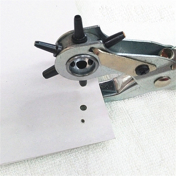 Leather Belt Eyelet Hole Punch Plier Puncher Craft Hand Tool 2mm-4.5mm Revolving