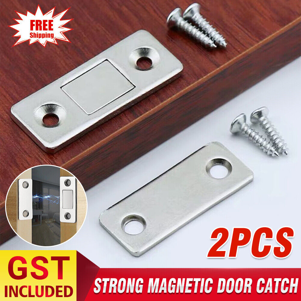 8PCS Strong Magnetic Door Catch Ultra Thin For Door Cabinet Cupboard Glass Latch