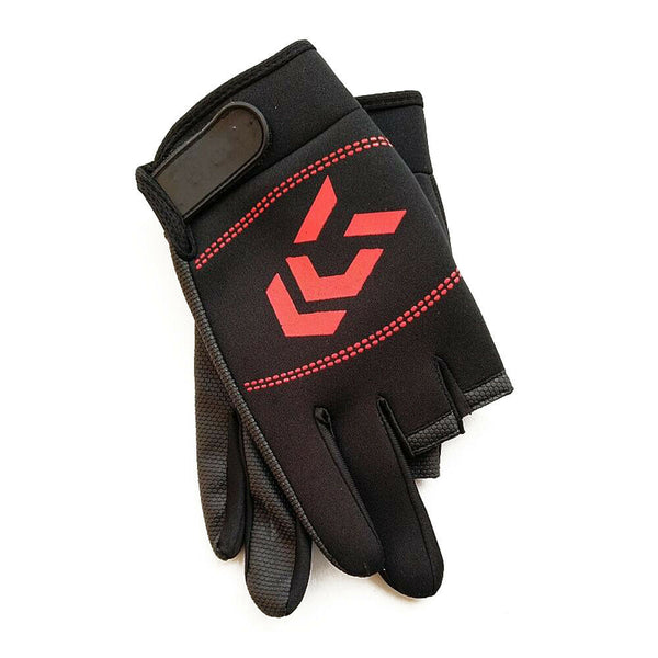 Anti-slip Fishing Gloves 3 Fingerless Waterproof Sun Protection Fish Gloves