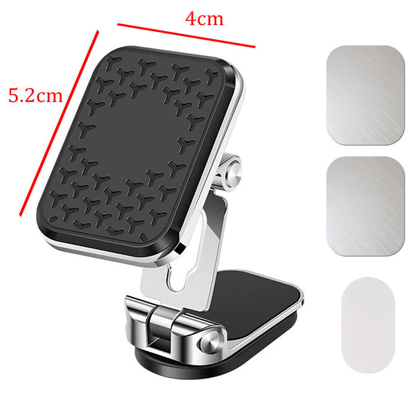 Universal Magnetic Phone Holder Dashboard Mobile Dash Car Mount Foldable Rotate