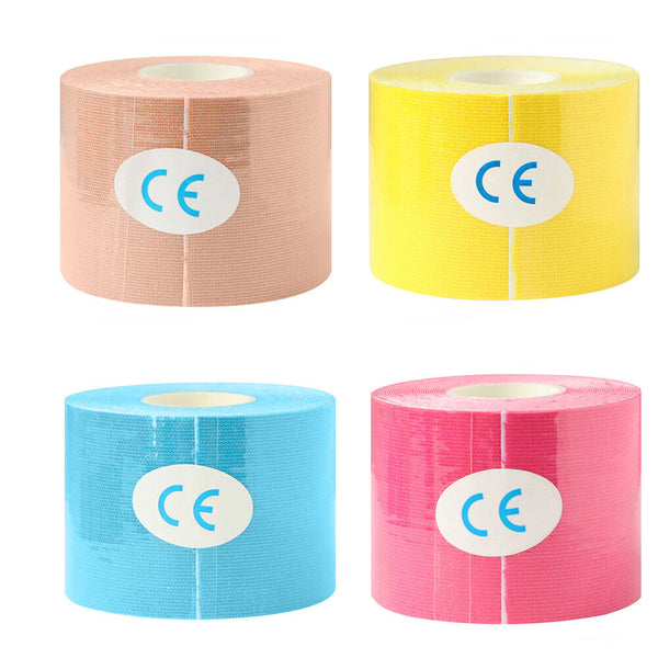 6x Athletic Elastic Physio Sports Kinesiology Rock Tape Muscle Bandage 5cmx5m AU