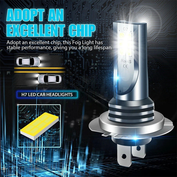 x4 H7 LED Headlight Bulb High Low Beam 110W 30000LM Super Bright 6000K White AU