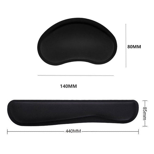 Keyboard Wrist Rest Pad Mouse Gel Wrist Rest Support Cushion Memory Foam