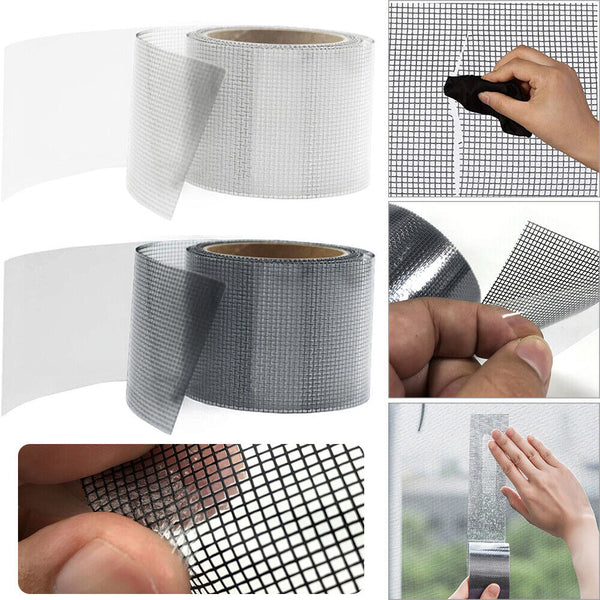 1/2Window Door Repair Tape Fly Screen Insect Repellent Repair Tape Self Adhesive