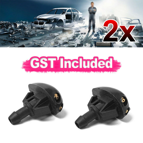 2X For Nissan Patrol GU Y61 Navara D22 Windscreen Spray Washer Jet Nozzle Car