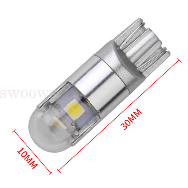 2X T10 3030 3SMD Car LED Width Indicator Light Bubble Outline Light Small Plug