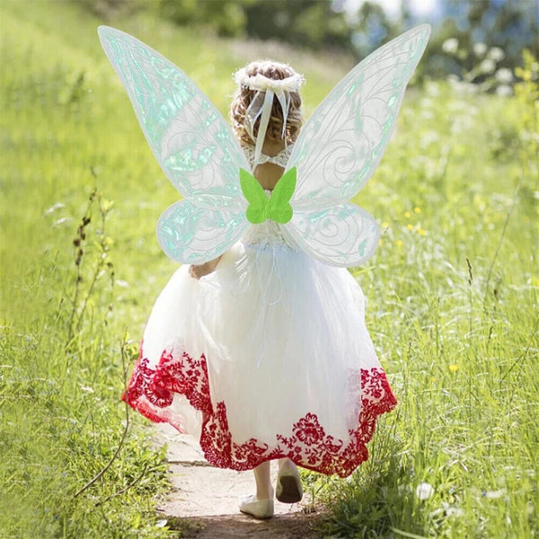 1/4PCS Butterfly Fairy Wings Costume for Women Girls Sparkle Princess Angel Wing