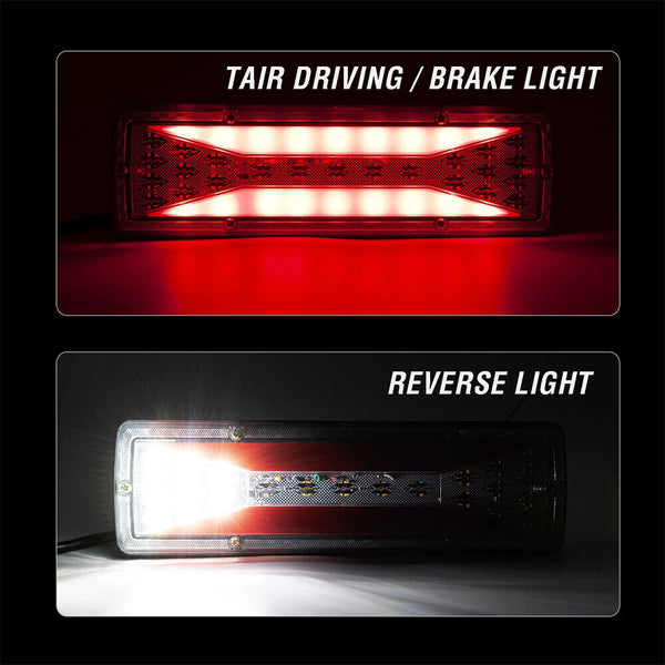 X2 LED Trailer Lights Tail Lamp Stop Brake Dynamic Indicator 12V Taillight Lamp