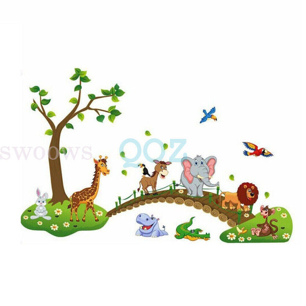 Cartoon Animal Crossing Removeable DIY Art Wall Stickers Living Room Decor