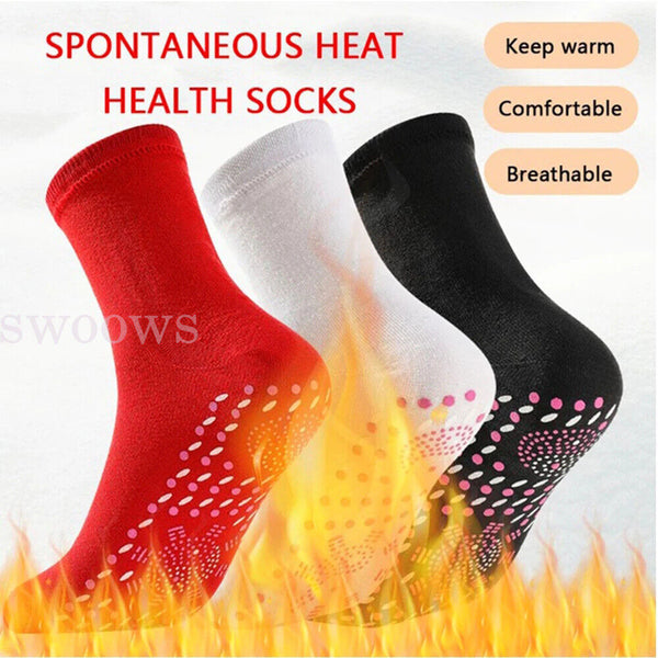 Self Heating Tourmaline Magnetic Therapy Health Socks Foot Massage Warmth Sock