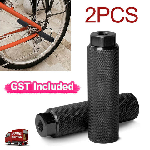 1 Pair MTB BMX Bike Alloy Foot Stunt Peg 3/8'' Axle Footrest-Lever Cylinder Grip