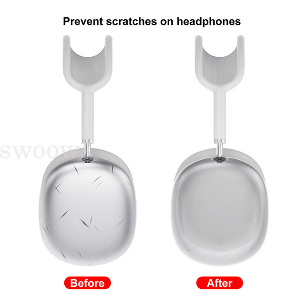 Silicone Clear Case Shockproof Cover Protector For Apple AirPods Max Headphone