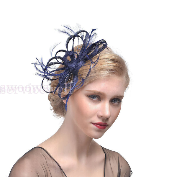 Headdress Flower Hair Headband Clip Fascinator Party Hair Accessories Women Hat