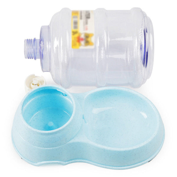 Automatic 3.8L Water Feeder Food Pet Dog Cat Puppy Dispenser Feeder Bowl Bottle
