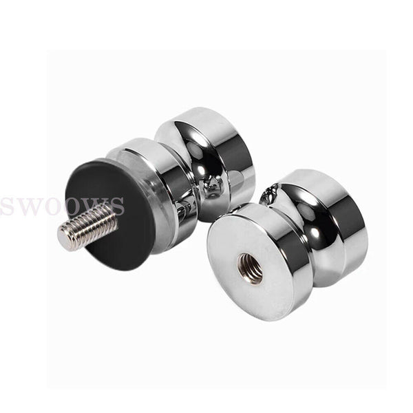 Stainless Steel Back-to-Back Glass Door Knob Puller Push Handle Bathroom Shower