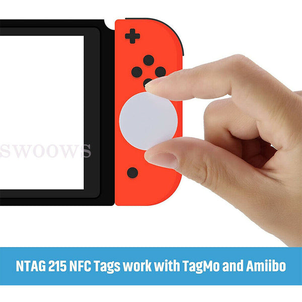 20x NTAG215 NFC PVC Coin Card Tag Adhesive Tags Chip For Switch TagMo Amiibo