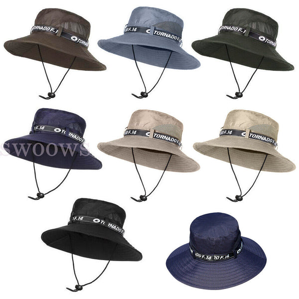 Outdoor UV Protection Sun Hat Wide Brim Cap Quick-Drying Hat For Fishing Hiking